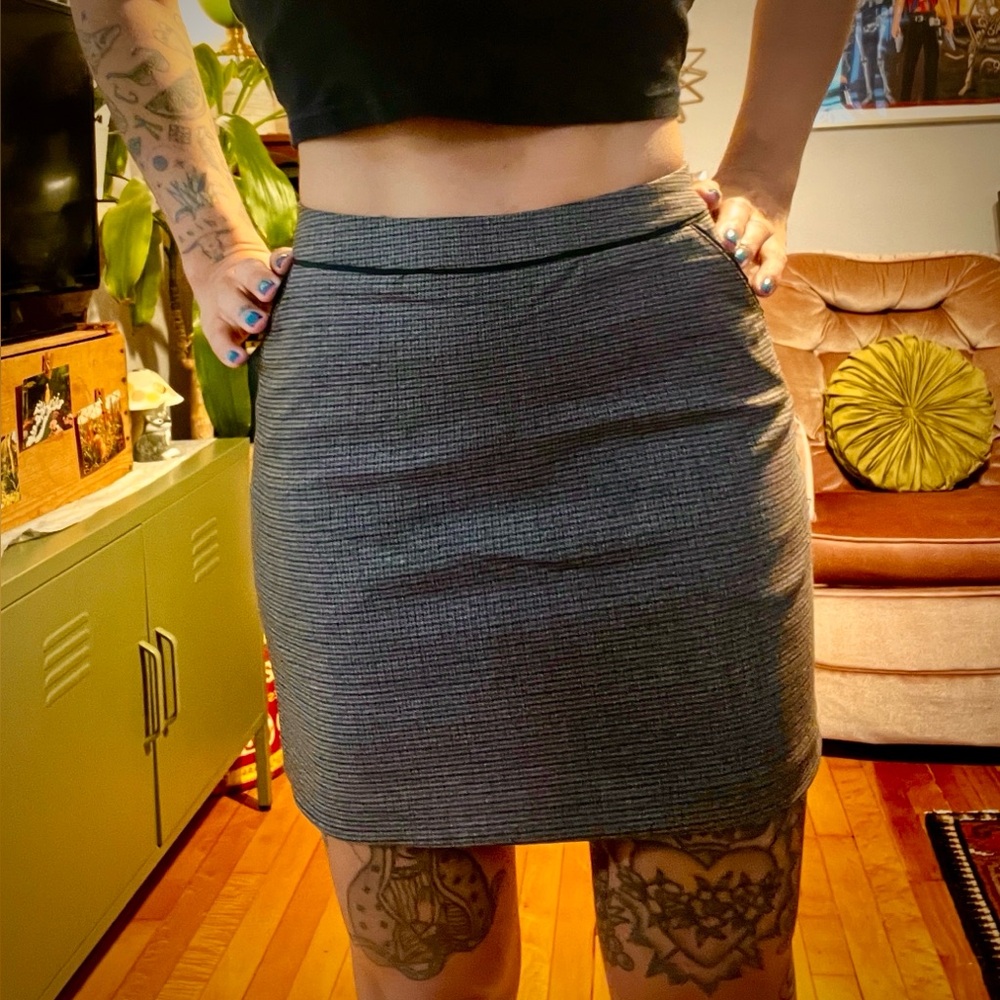 H&M brown Mini Pencil Skirt
